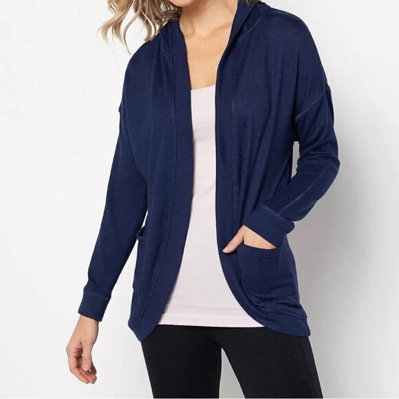 Koolaburra By Ugg Hooded Long Open Front Cardigan - Picture 1 of 9